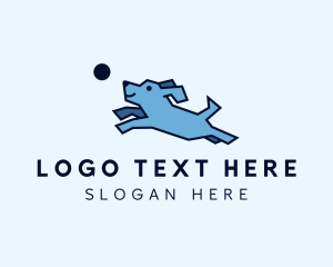 Store - Jumping Pet Dog logo design