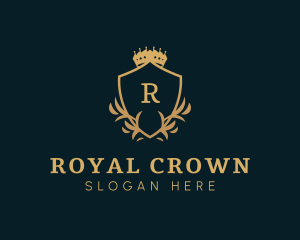 Royal Foliage Shield  logo design