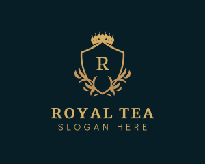 Royal Foliage Shield  logo design