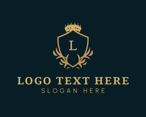 Royal - Royal Foliage Shield logo design