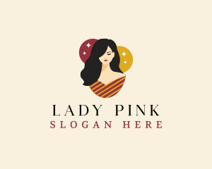 Lady Fashion Model logo design