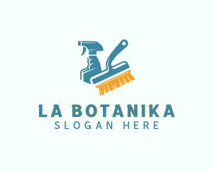 Housekeeper Clean Sanitation Logo