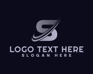 Initial - Fitness Speed Letter S logo design