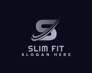 Fitness Speed Letter S logo design