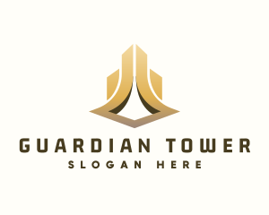 Gold Luxury Tower logo design