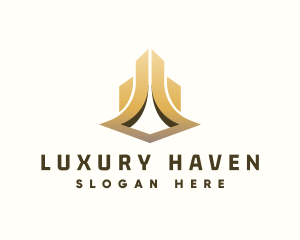 Gold Luxury Tower logo design