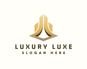 Gold Luxury Tower logo design