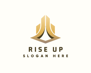 Gold Luxury Tower logo design