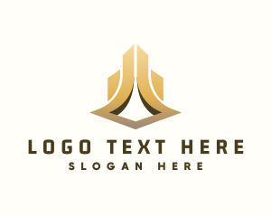 Accomodation - Gold Luxury Tower logo design