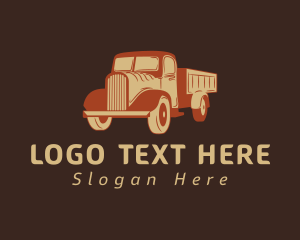 Automotive - Retro Dump Truck logo design