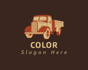 Automobile - Retro Dump Truck logo design