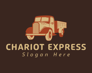 Retro Dump Truck logo design