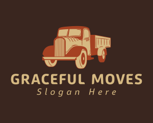 Retro Dump Truck logo design