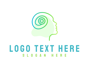 Psychology - Human Health Brain logo design