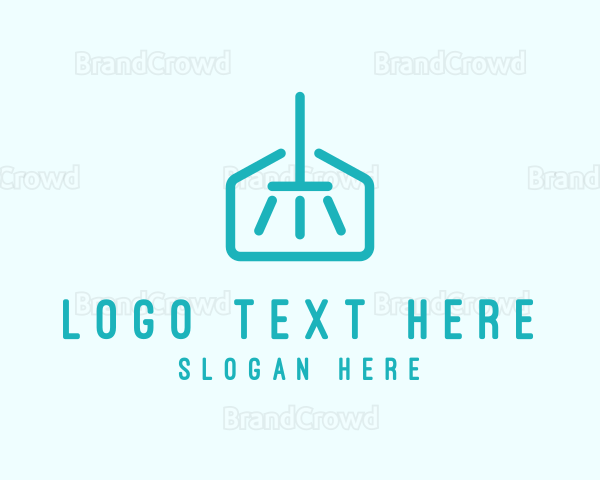 House Mop Cleaning Logo