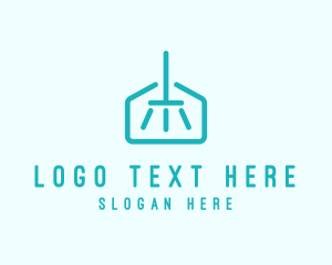 Property - House Mop Cleaning logo design