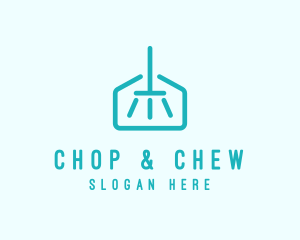 House Mop Cleaning Logo