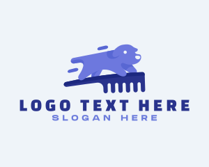 Comb - Dog Grooming Comb logo design