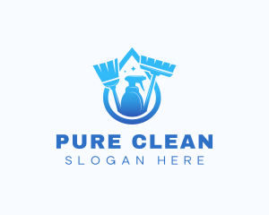 Droplet Clean Janitorial logo design