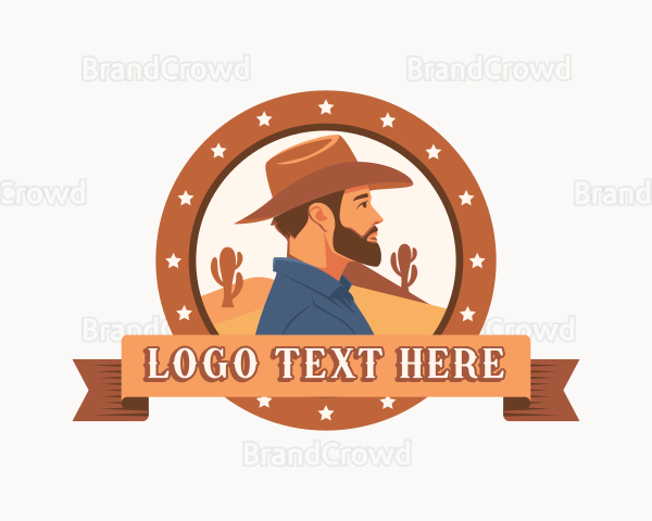 Western Cowboy Desert Logo