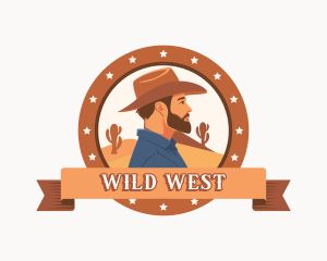 Cowboy - Western Cowboy Desert logo design