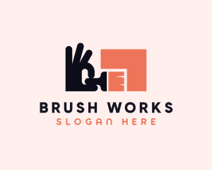 Brush - Paint Brush Renovation logo design