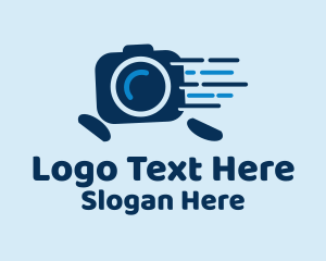 Photo Studio - Fast Blue Camera logo design