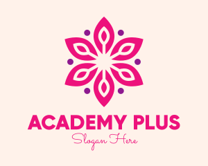 Pink Flower Blossom Logo