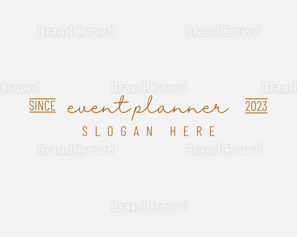 Elegant Golden Brand Logo