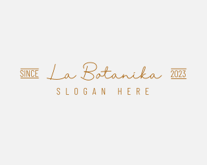 Elegant Golden Brand Logo