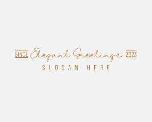 Elegant Golden Brand logo design