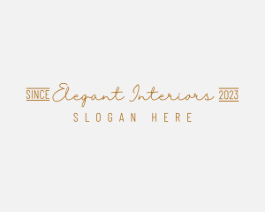 Elegant Golden Brand logo design