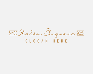 Elegant Golden Brand logo design