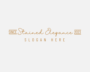 Elegant Golden Brand logo design