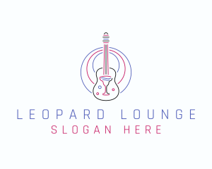 Guitar Wine Bar logo design