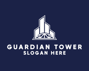 Modern Skyscraper Building logo design