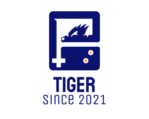 Media Player - Blue Dragon Gameboy logo design
