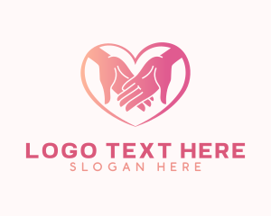 Social - Love Hand Charity logo design