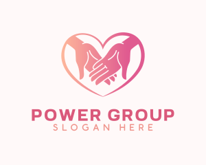 Group - Love Hand Charity logo design