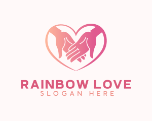 Love Hand Charity logo design