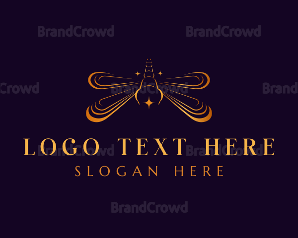 Dragonfly Insect Luxury Logo