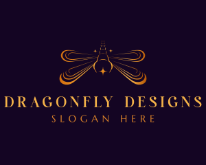 Dragonfly - Dragonfly Insect Luxury logo design
