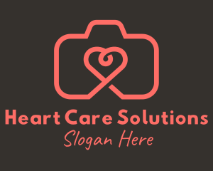 Heart Camera Photography  logo design