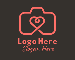Video - Heart Camera Photography logo design