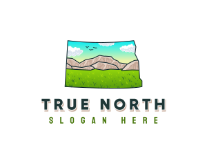 North Dakota Mountain logo design