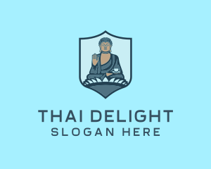 Thailand - Buddhism Temple Landmark logo design