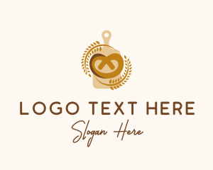 Bake Shop - Wheat Pretzel Baker logo design