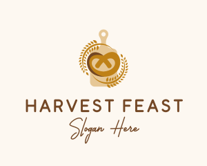 Wheat Pretzel Baker logo design