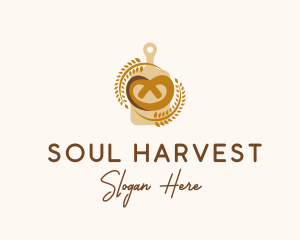 Wheat Pretzel Baker logo design