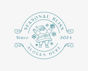 Season - Christmas Santa Claus logo design